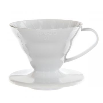 Воронка пластиковая для кофе, HARIO VD-01W белая