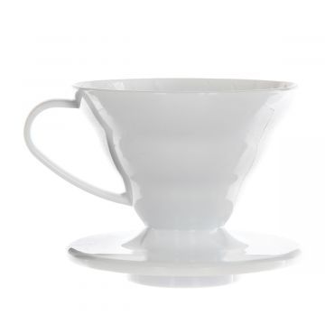 Воронка пластиковая для кофе, HARIO VD-01W белая