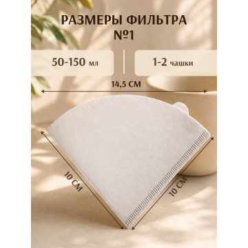 Фильтры Coffeelavka V01 для V-60 (1-2 чашки)