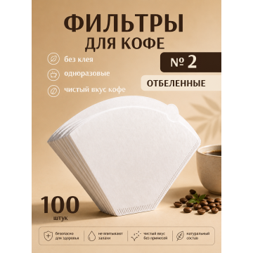 Фильтры Coffeelavka U102 для капельной кофеварки (2-4)