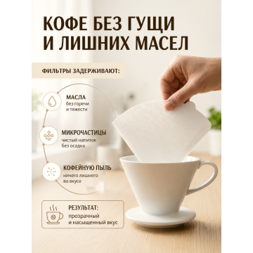 Фильтры Coffeelavka U102 для капельной кофеварки (2-4)