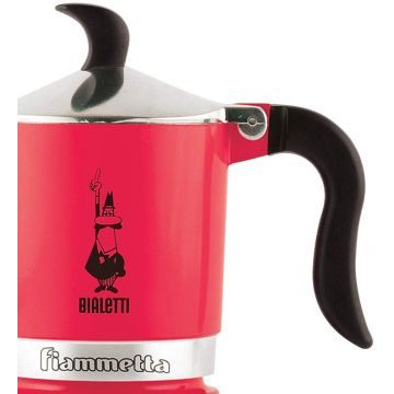Гейзерная кофеварка Bialetti FIAMMETTA земляничная на 3 чашки